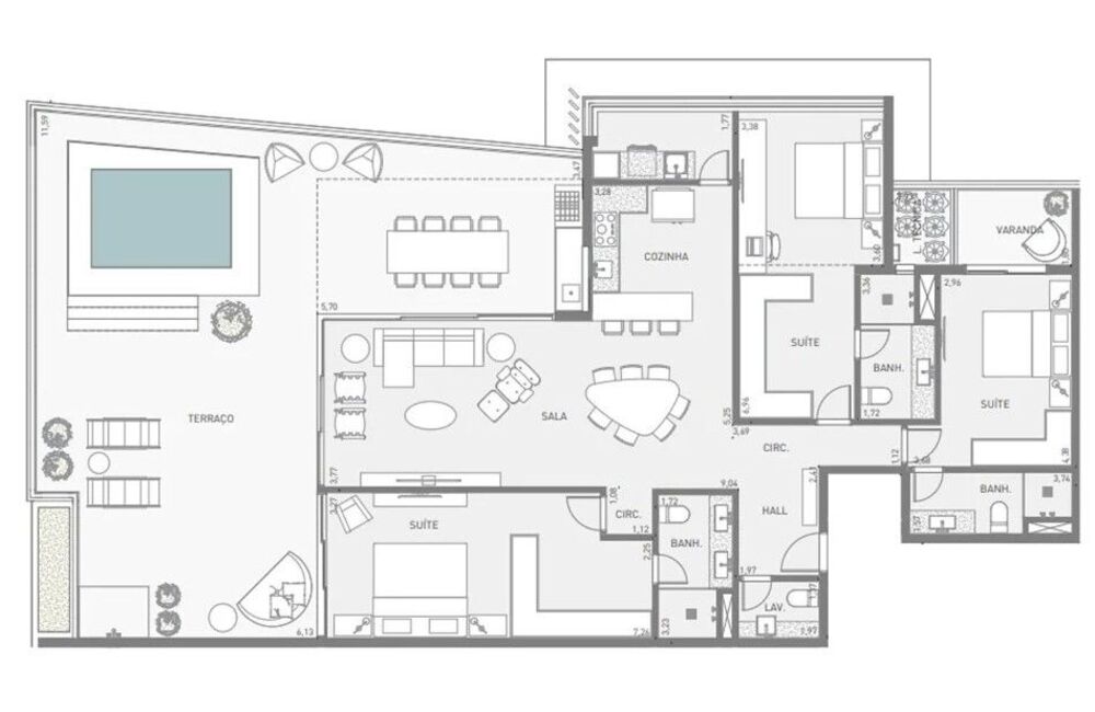 Cobertura, 3 quartos, 290 m² - Foto 7