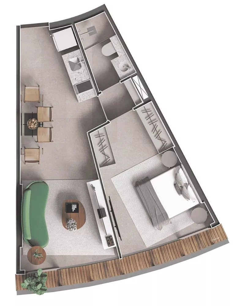 Cobertura, 1 quarto, 80 m² - Foto 44