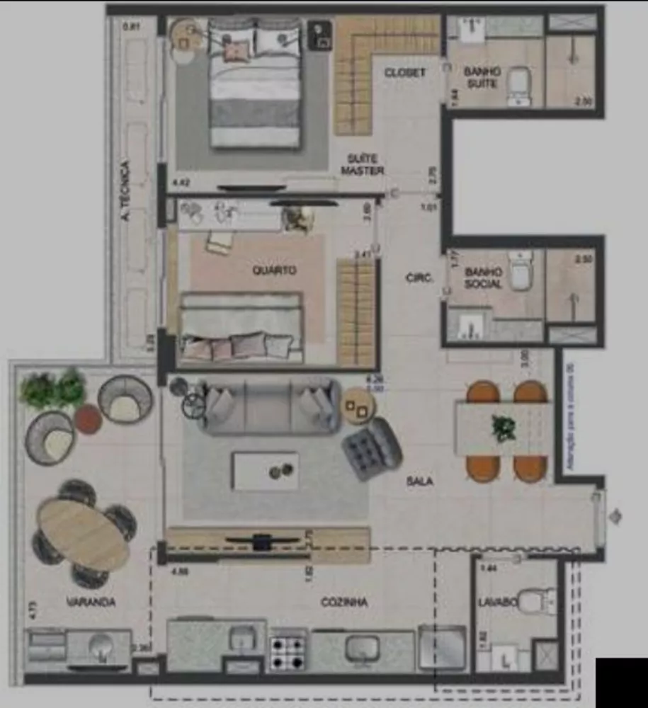 Apartamento, 2 quartos, 77 m² - Foto 32