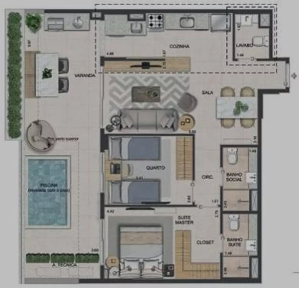 Apartamento, 2 quartos, 77 m² - Foto 10