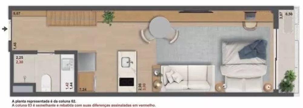 Cobertura, 1 quarto, 80 m² - Foto 18