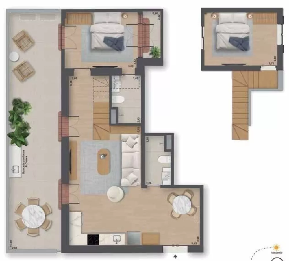 Cobertura, 1 quarto, 80 m² - Foto 19