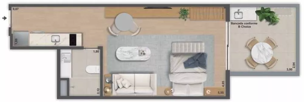 Cobertura, 1 quarto, 80 m² - Foto 23