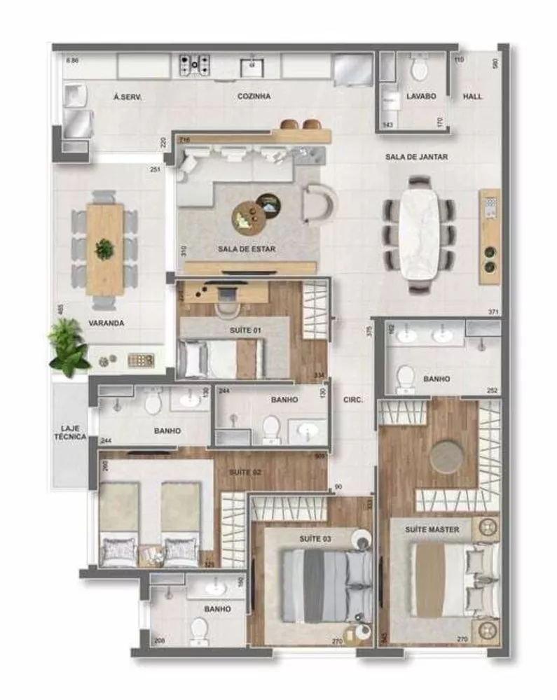Cobertura, 3 quartos, 135 m² - Foto 65