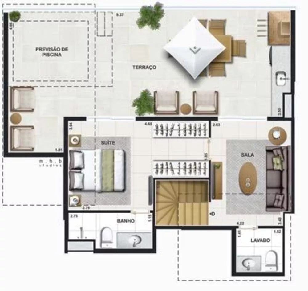 Cobertura, 3 quartos, 128 m² - Foto 42