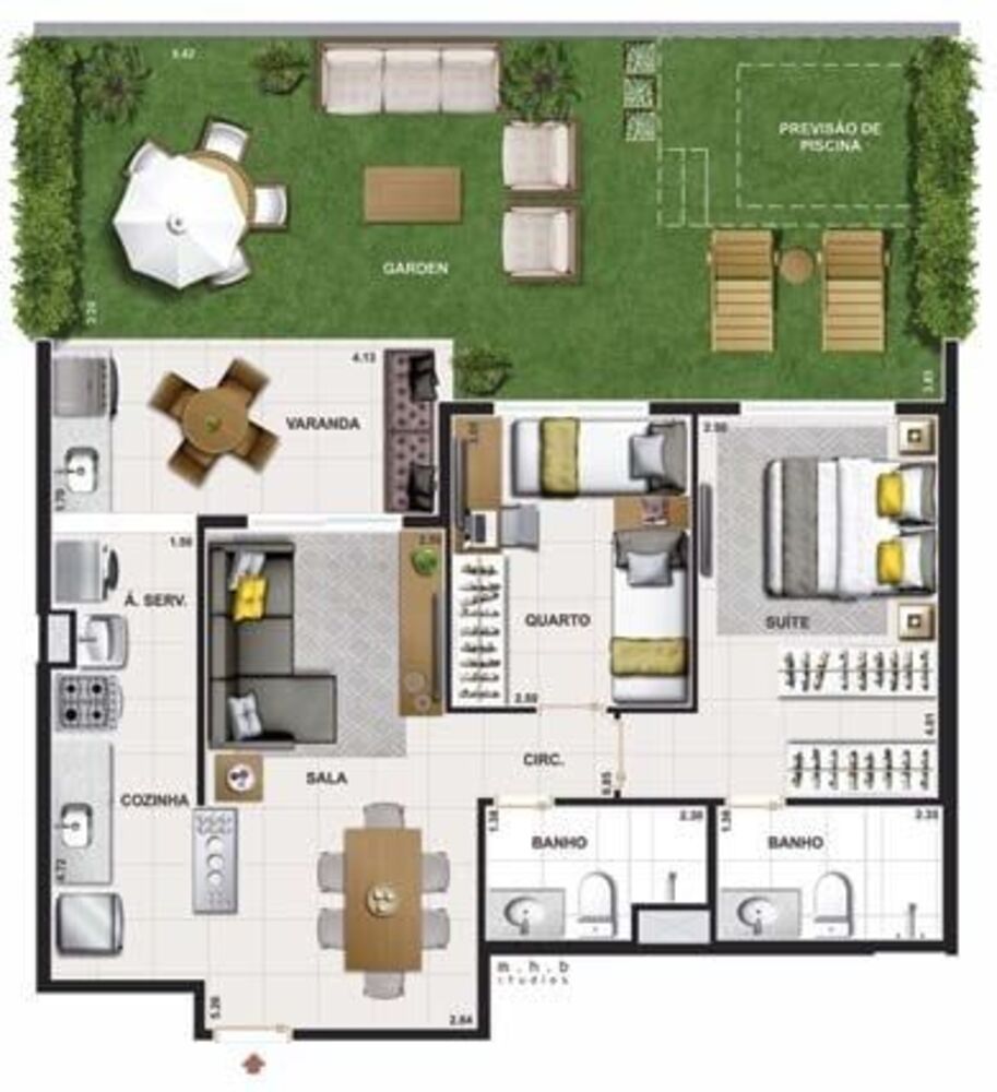 Cobertura, 3 quartos, 128 m² - Foto 43