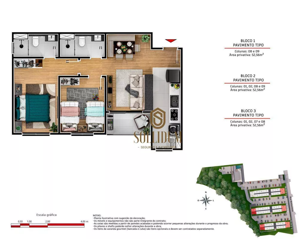 Apartamento, 2 quartos, 53 m² - Foto 43