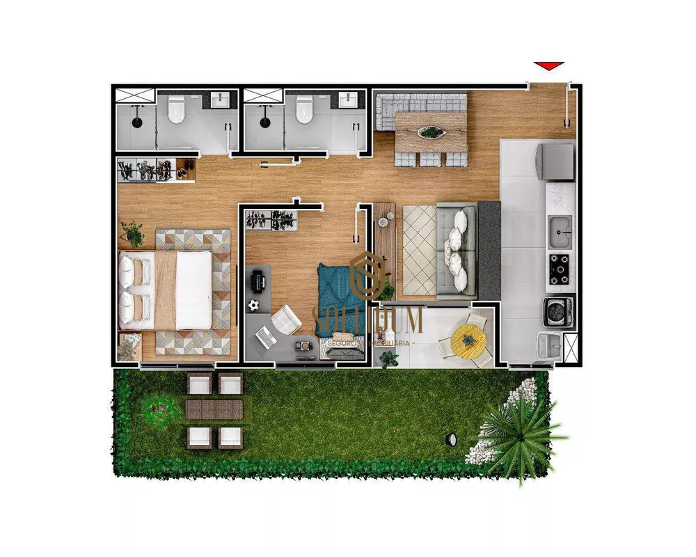 Apartamento, 2 quartos, 53 m² - Foto 42