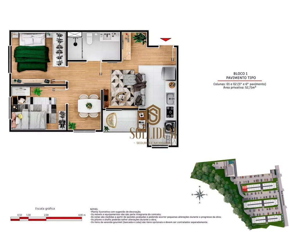 Apartamento, 2 quartos, 53 m² - Foto 23