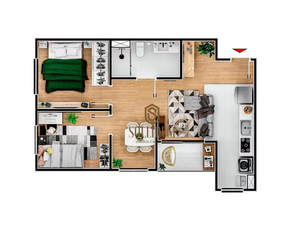 Apartamento, 2 quartos, 53 m² - Foto 44