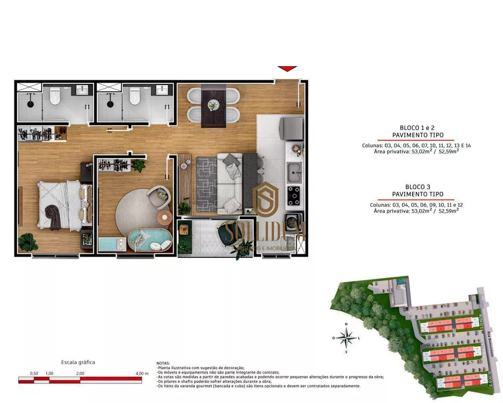 Apartamento, 2 quartos, 53 m² - Foto 49