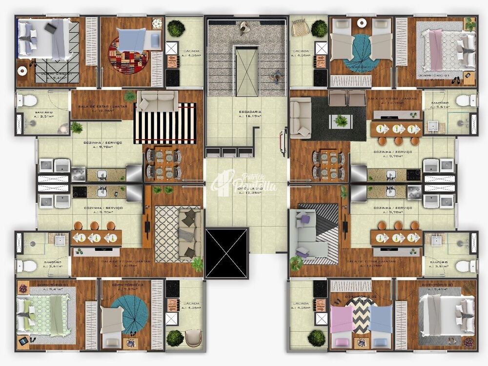 Apartamento, 2 quartos, 52 m² - Foto 19