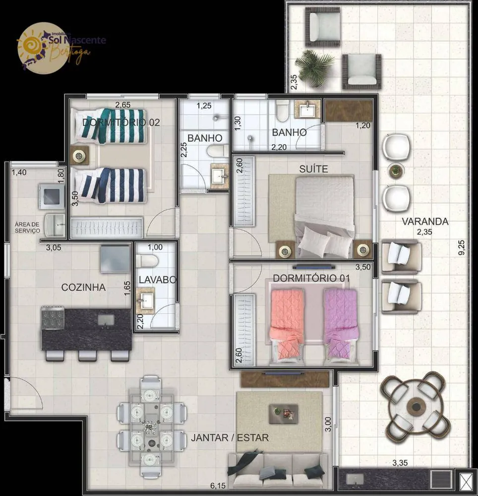 Apartamento, 2 quartos, 82 m² - Foto 3