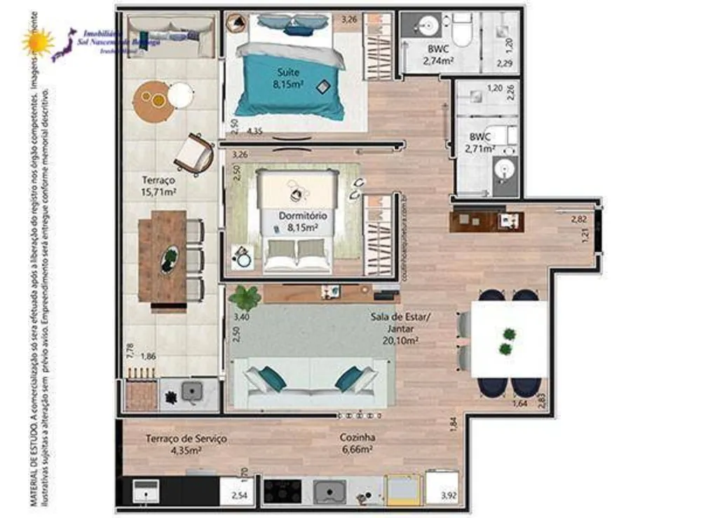 Apartamento, 2 quartos, 69 m² - Foto 8