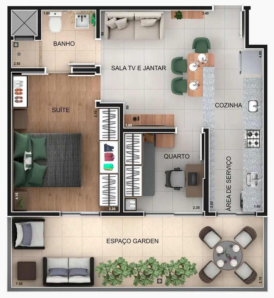 Apartamento, 4 quartos, 142 m² - Foto 2