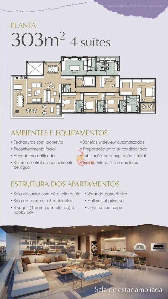 Apartamento, 4 quartos, 303 m² - Foto 3