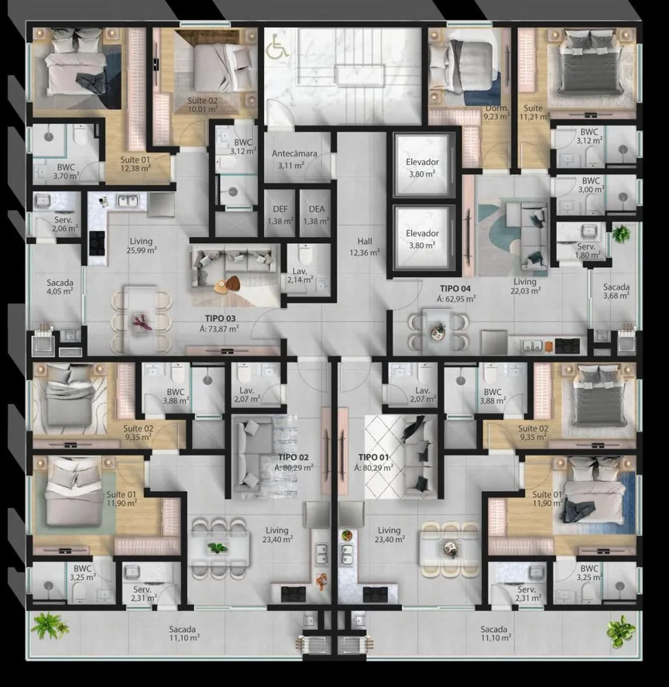 Apartamento, 2 quartos - Foto 8