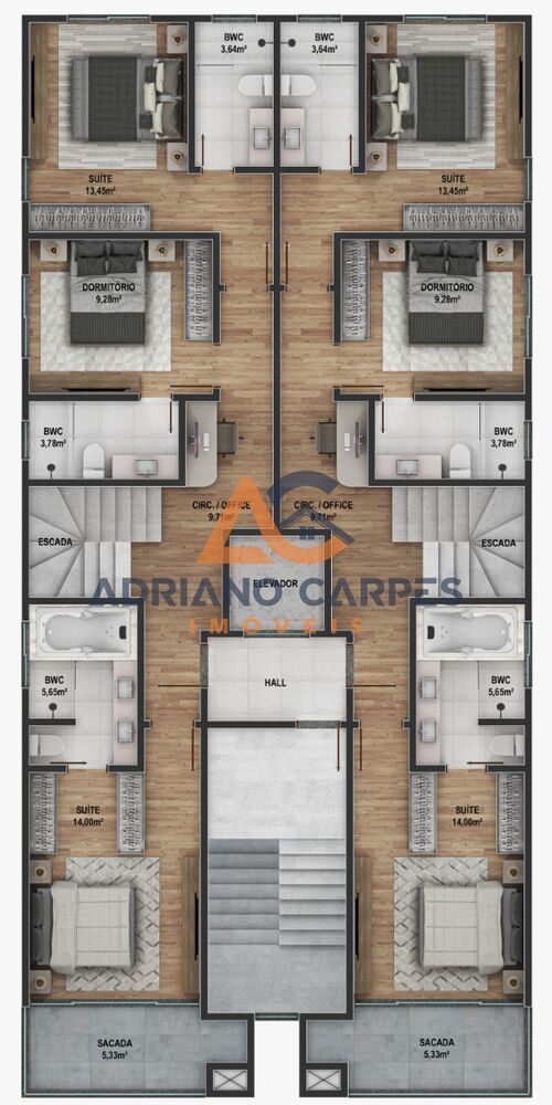 Cobertura à venda com 3 quartos, 161m² - Foto 8