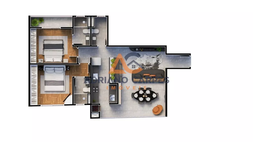 Apartamento à venda com 2 quartos, 86m² - Foto 5