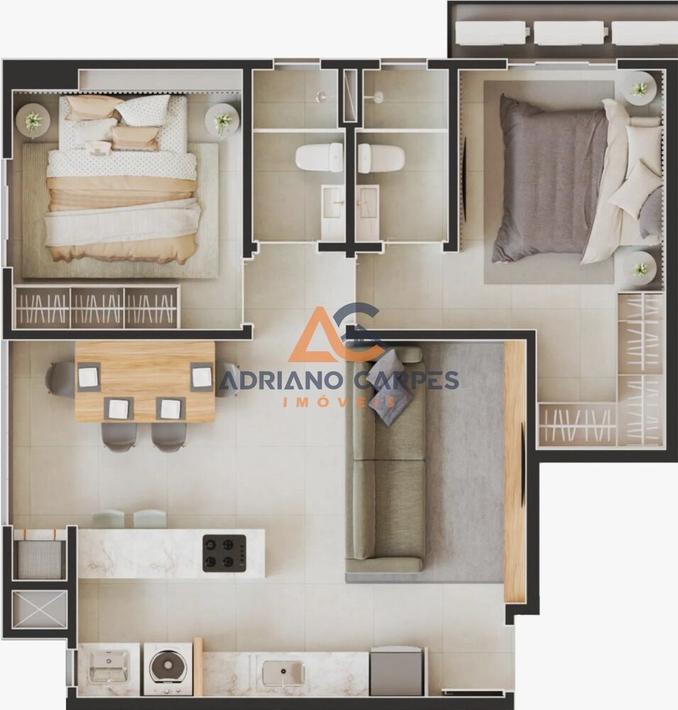 Apartamento, 2 quartos, 68 m² - Foto 5