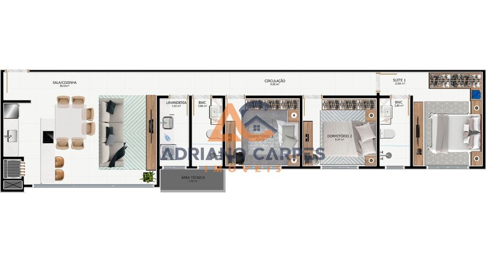 Apartamento, 3 quartos, 95 m² - Foto 9