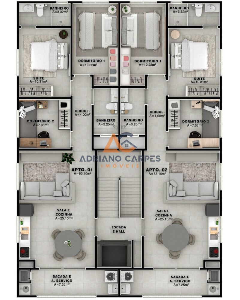 Apartamento, 3 quartos, 85 m² - Foto 12