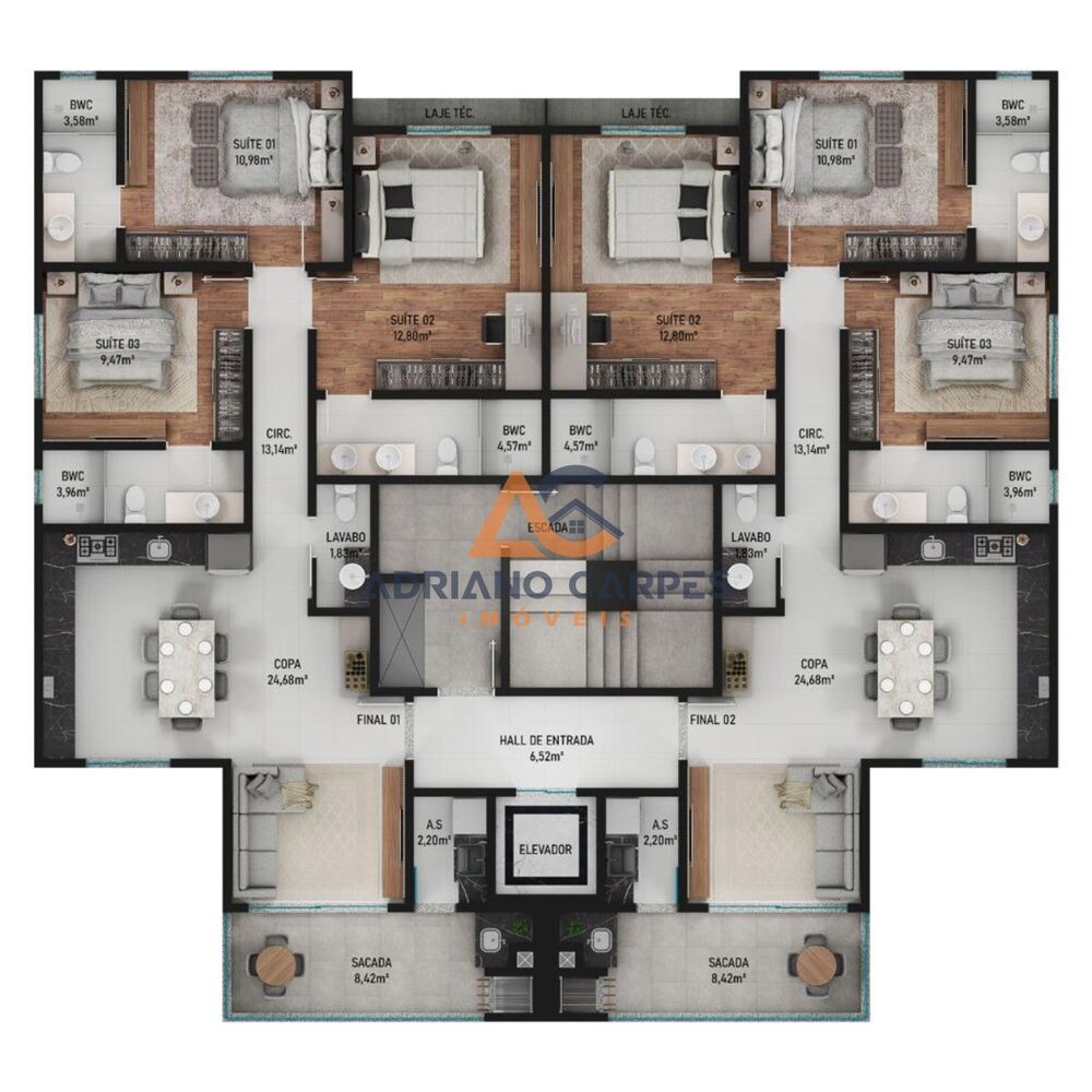 Apartamento, 3 quartos, 99 m² - Foto 5