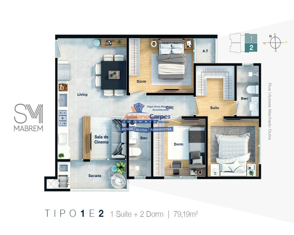 Apartamento, 3 quartos, 79 m² - Foto 9