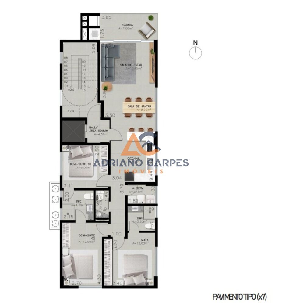 Apartamento, 3 quartos, 283 m² - Foto 7