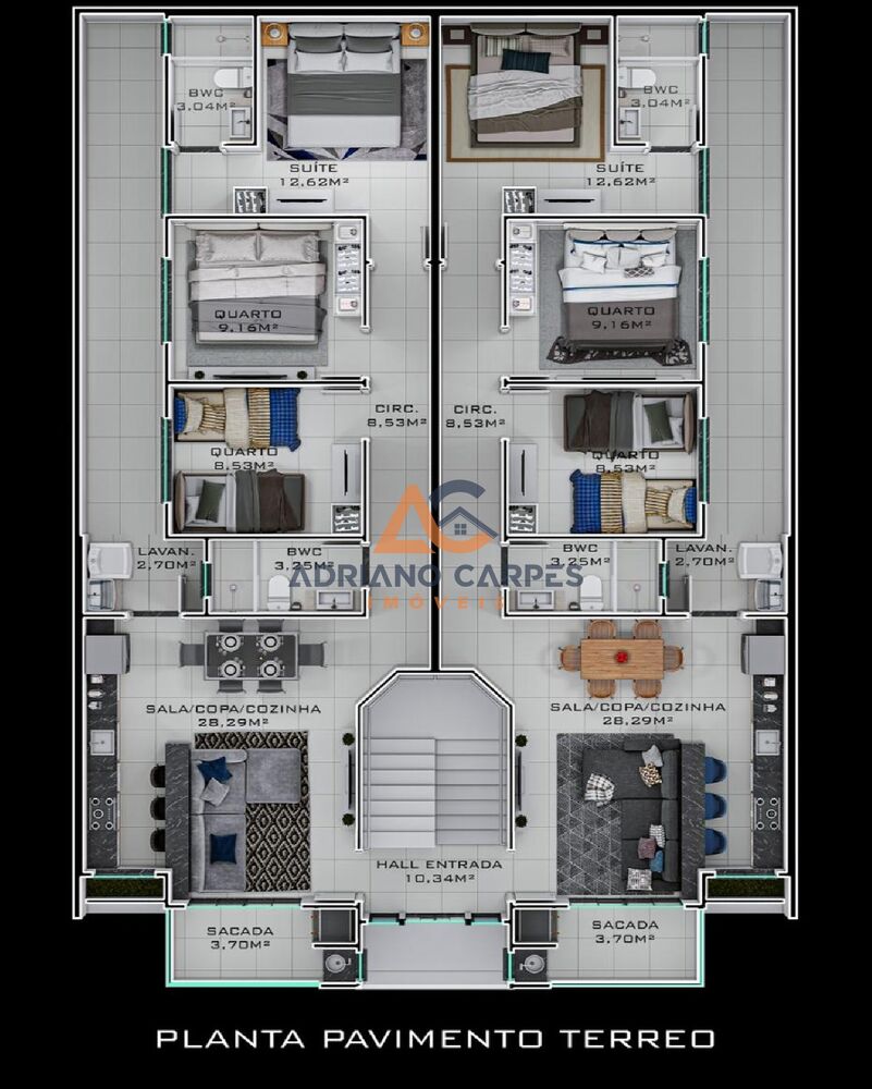 Apartamento à venda com 3 quartos, 92m² - Foto 12
