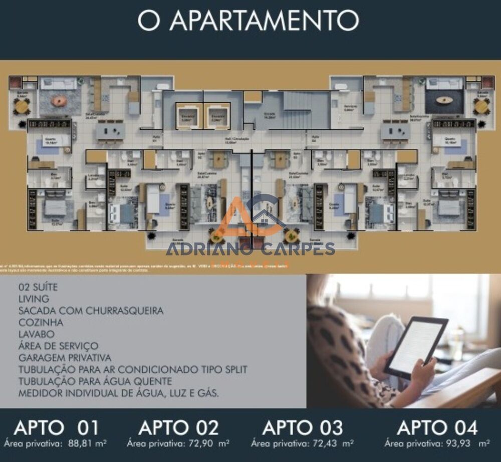 Apartamento, 2 quartos, 88 m² - Foto 3