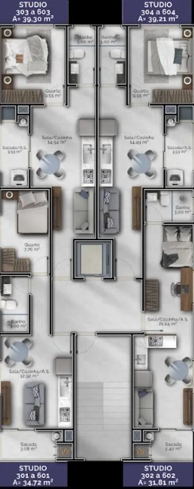 Apartamento, 1 quarto, 35 m² - Foto 4