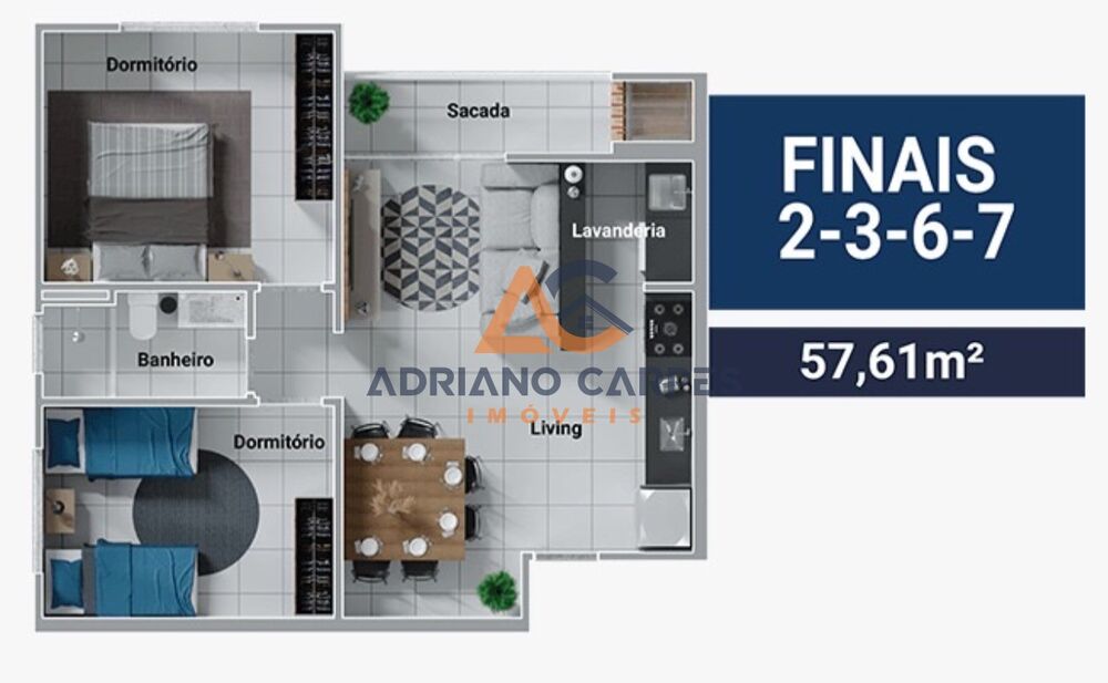 Apartamento, 2 quartos - Foto 2