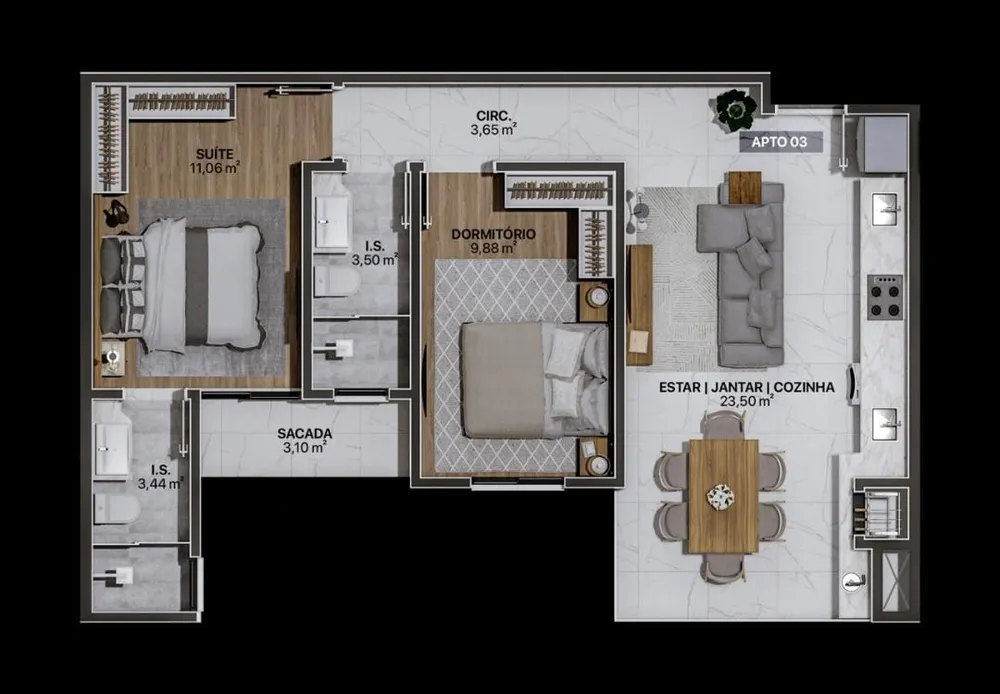 Apartamento, 2 quartos, 71 m² - Foto 20
