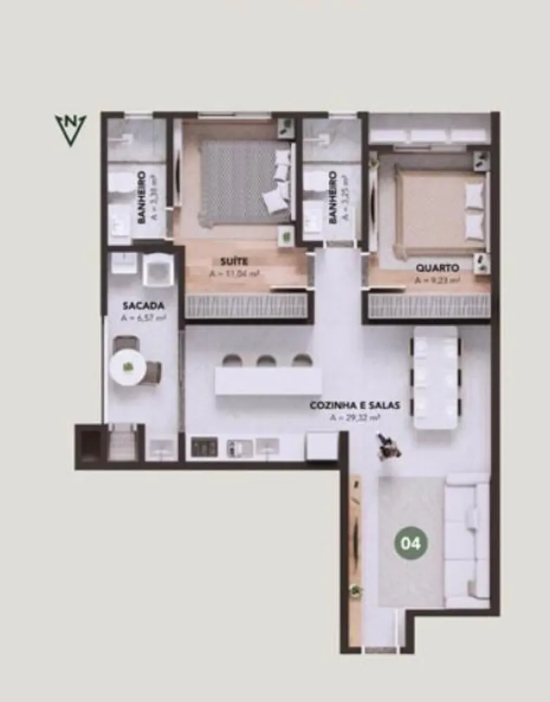 Apartamento, 2 quartos - Foto 8