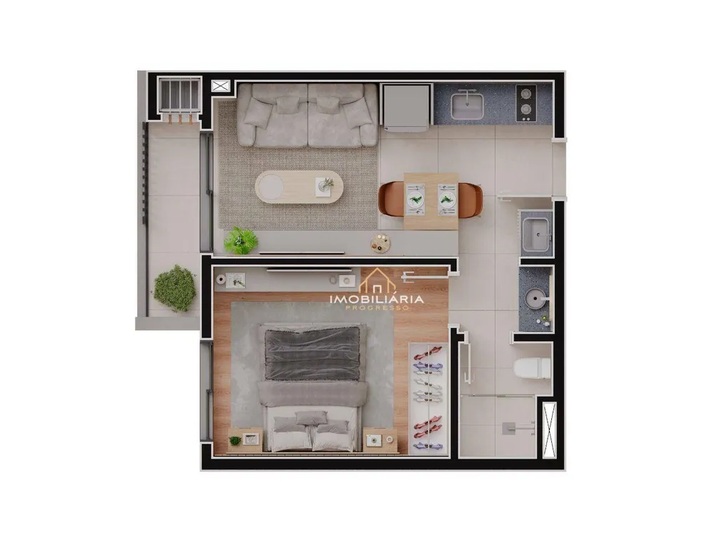 Apartamento, 1 quarto, 34 m² - Foto 6