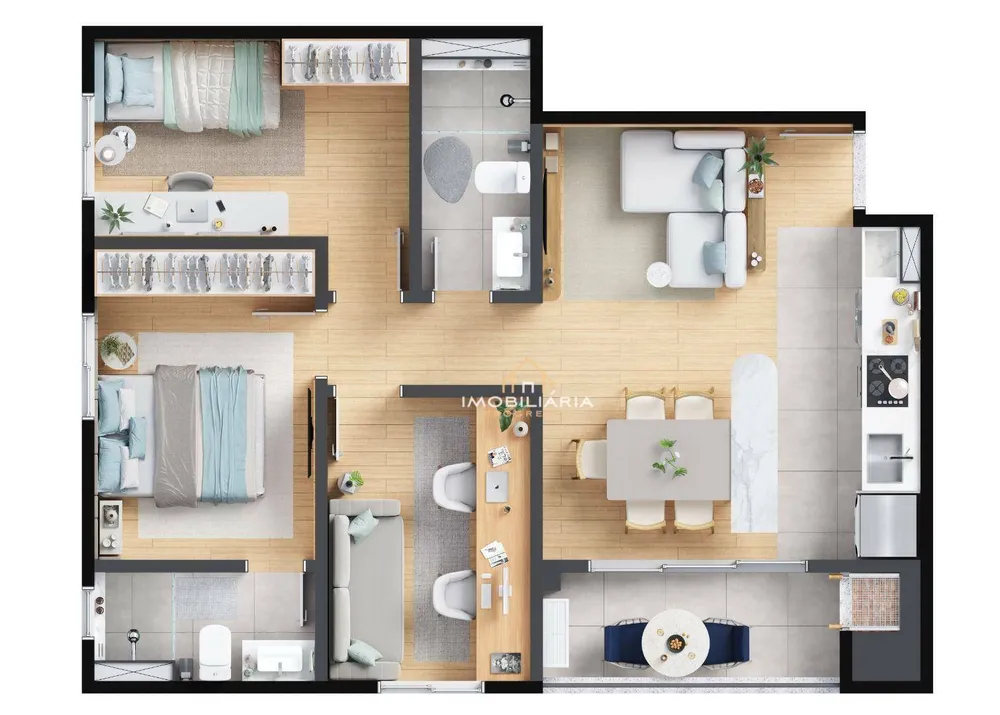 Apartamento, 3 quartos, 64 m² - Foto 3