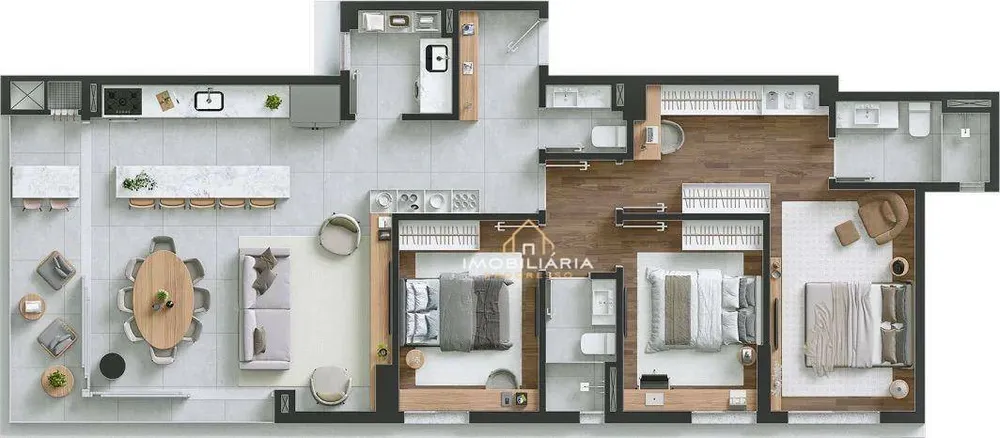 Apartamento, 3 quartos, 118 m² - Foto 2