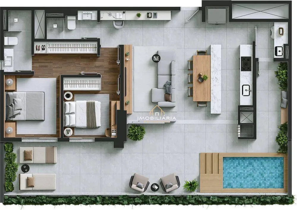 Apartamento, 2 quartos, 125 m² - Foto 1