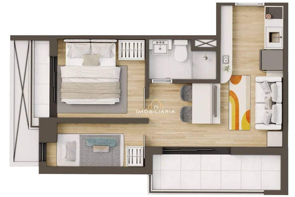 Apartamento, 2 quartos, 36 m² - Foto 3