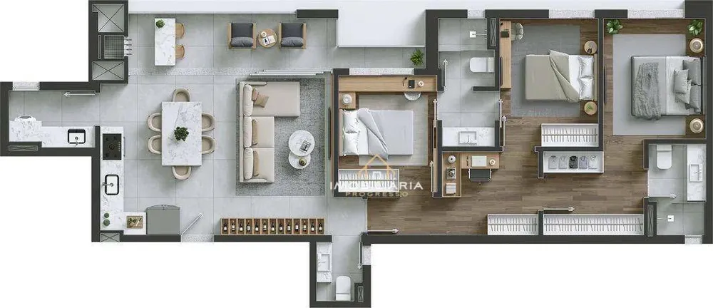 Apartamento, 3 quartos, 105 m² - Foto 2