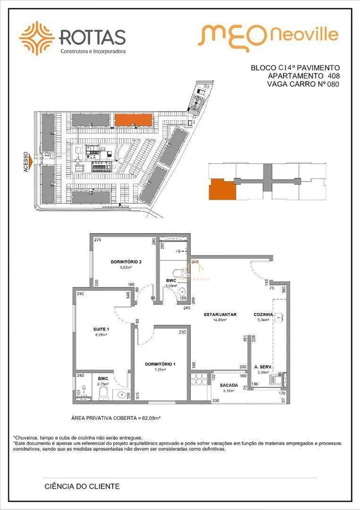 Apartamento, 3 quartos, 62 m² - Foto 6