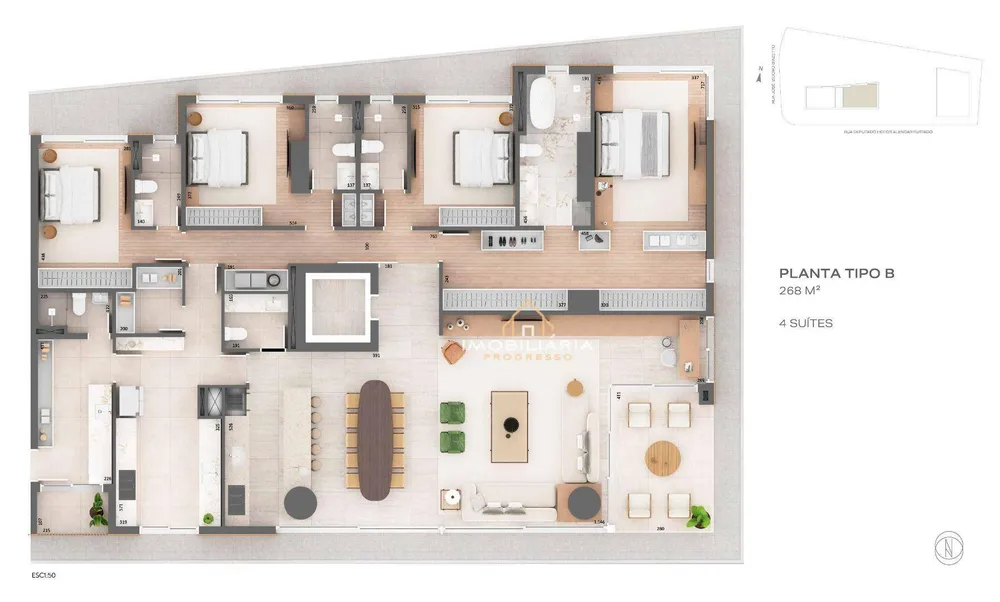 Apartamento, 4 quartos, 268 m² - Foto 11