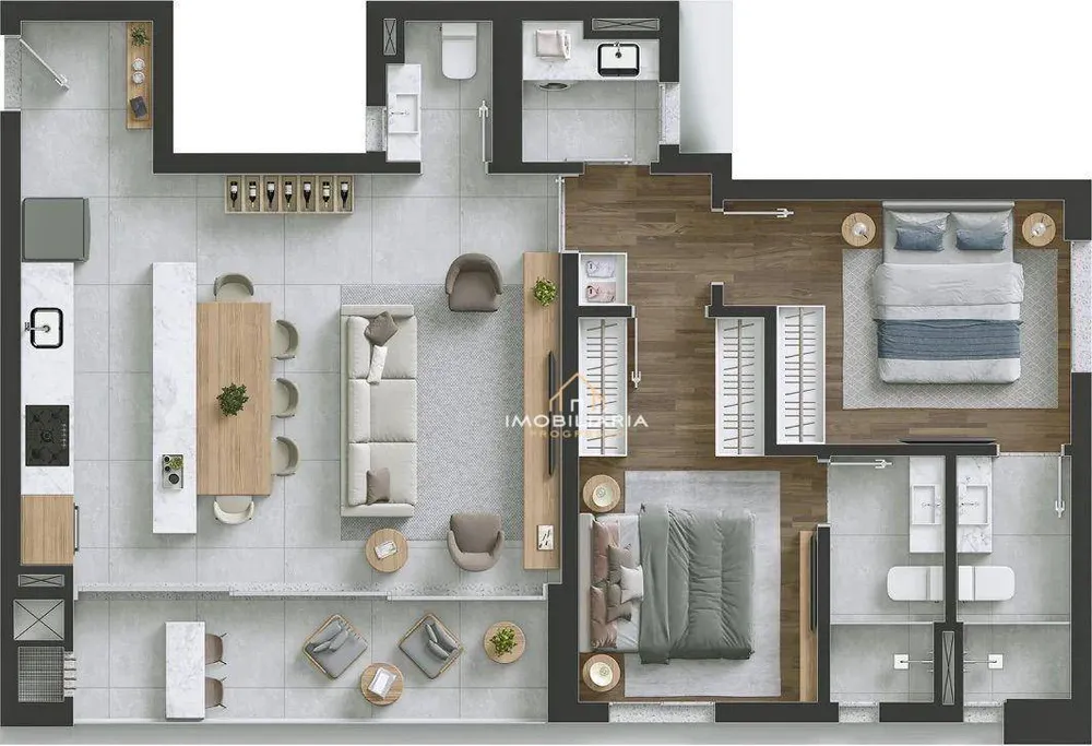 Apartamento, 2 quartos, 86 m² - Foto 3
