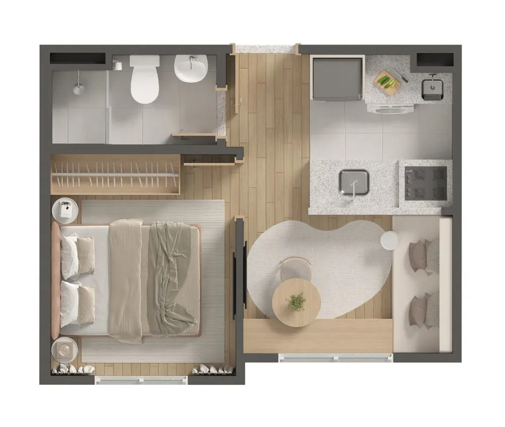 Apartamento, 1 quarto, 24 m² - Foto 4