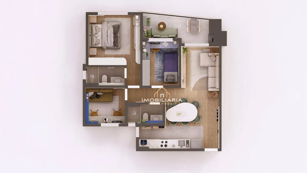 Apartamento, 3 quartos, 75 m² - Foto 2