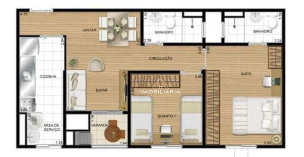 Apartamento, 2 quartos, 57 m² - Foto 12
