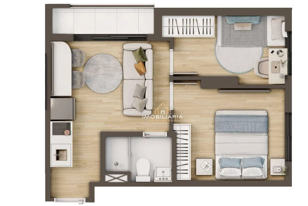 Apartamento, 2 quartos, 33 m² - Foto 1