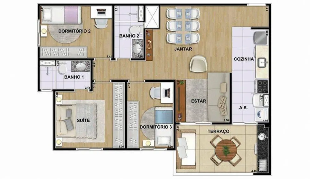 Apartamento, 3 quartos, 86 m² - Foto 16
