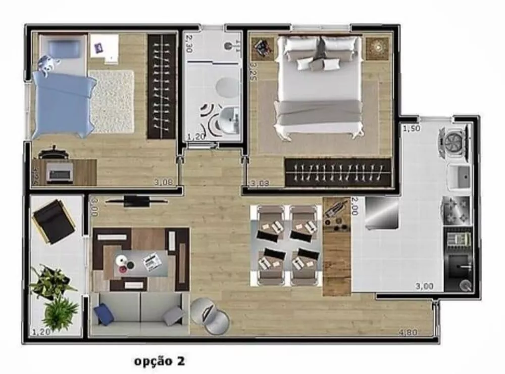 Apartamento à venda com 2 quartos, 60m² - Foto 15